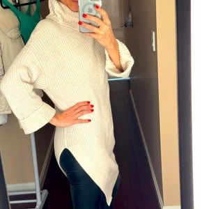 Anthropology Long turtleneck sweater